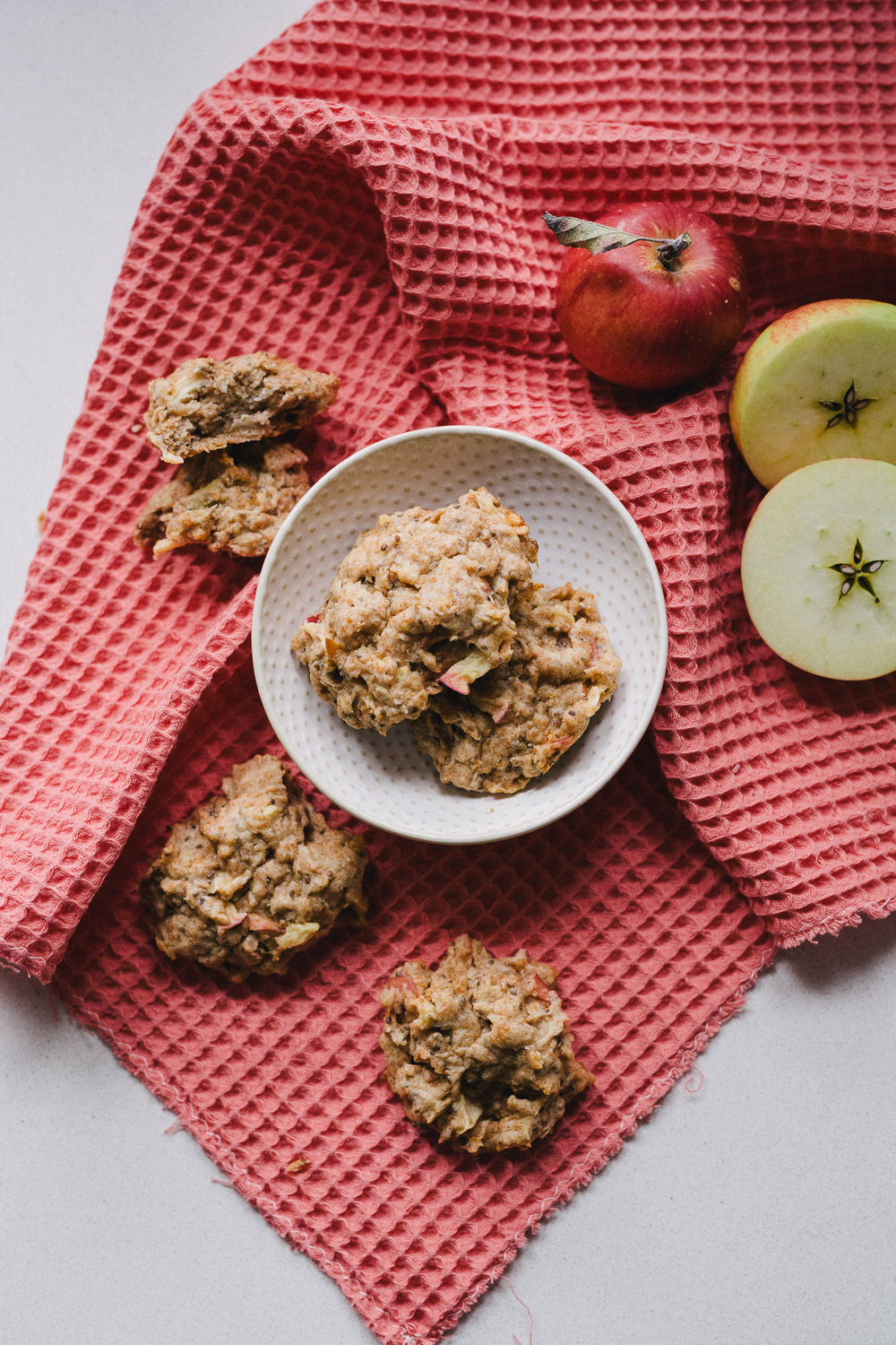 Zuckerfreie Apfelwölkchen Vegane Apfelwölkchen