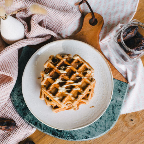Vegane Dattel-Waffeln